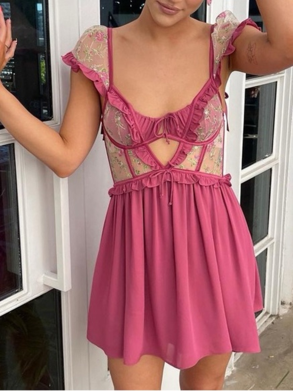 For Love and Lemons Camila Mini Dress